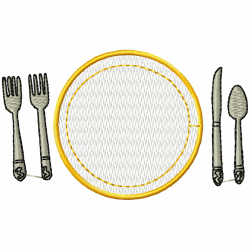 Kitchen And Tools Equipment Embroidery Design 7